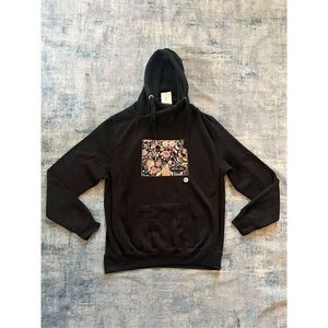 NWT! MTN GRL Wyoming Black Gold Glitter Floral Hoodie Women's XL